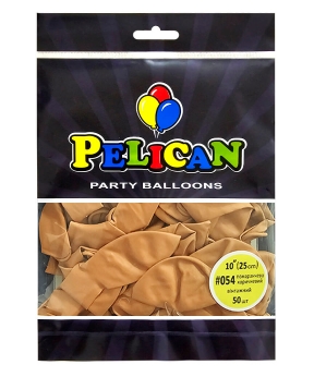 Купить Латексні кульки 10"(25cm) вінтажний #054 помаранчево- коричневий, Pelican 50шт