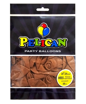 Купить Латексні кульки 10"(25cm) вінтажний #055 бежево- коричневий, Pelican 50шт