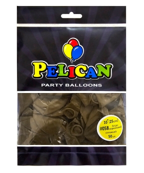 Купить Латексні кульки 10"(25cm) вінтажний #058 блідо- коричневий, Pelican 50шт