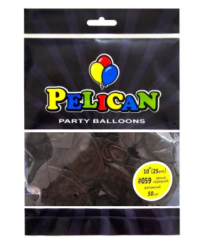 Купить Латексні кульки 10"(25cm) вінтажний #059 винно- червоний, Pelican 50шт