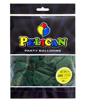 Купить Латексні кульки 10"(25cm) вінтажний #065 зелений опаловий, Pelican 50шт