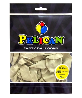 Купить Латексні кульки 10"(25cm) вінтажний #070 молочний, Pelican 50шт