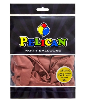Купить Латексні кульки 10"(25cm) вінтажний #071 рожевий антик, Pelican 50шт