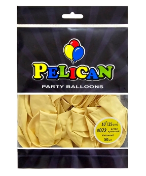 Купить Латексні кульки 10"(25cm) вінтажний #072 ретро- кремовий, Pelican 50шт