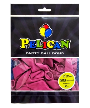 Купить Латексні кульки 10"(25cm) вінтажний #075 пурпурний, Pelican 50шт