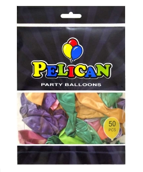 Купить Латексна кулька 10"(25cm) перламутр #199 асорті кольорів, Pelican 50шт