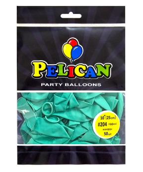 Купить Латексні кульки 10"(25cm) макарун #204 тіффані, Pelican 50шт