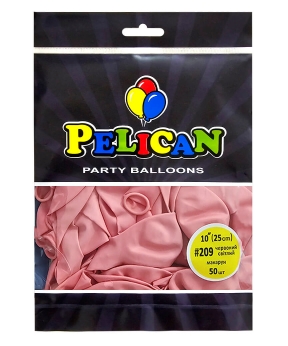 Купить Латексні кульки 10"(25cm) макарун #209 червоний світлий, Pelican 50шт
