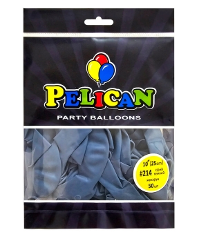 Купить Латексні кульки 10"(25cm) макарун #214 сірий темний, Pelican 50шт