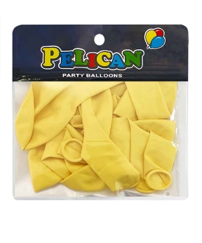 Купить Латексні кульки 10"(25cm) пастель  #002 кремовий, Pelican 10шт