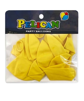Купить Латексні кульки 10"(25cm) пастель #003 жовтий, Pelican 10шт