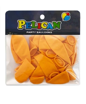 Купить Латексні кульки 10"(25cm) пастель #004 жовтогарячий, Pelican 10шт