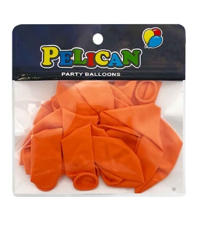 Купить Латексні кульки 10"(25cm) пастель #005 помаранчевий, Pelican 10шт