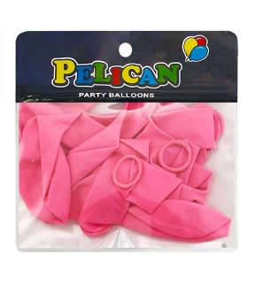 Купить Латексні кульки 10"(25cm) пастель #009 рожевий яскравий, Pelican 10шт