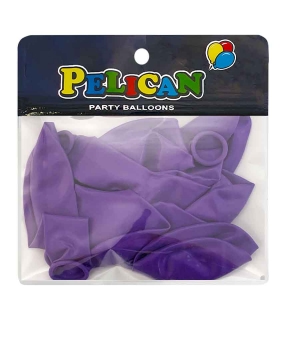 Купить Латексні кульки 10"(25cm) пастель #010 фіолетовий, Pelican 10шт