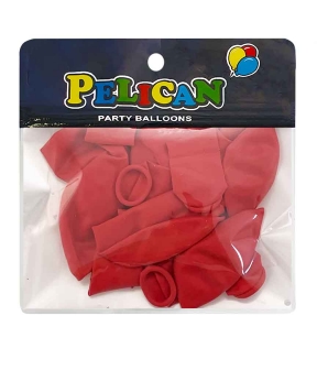 Купить Латексні кульки 10"(25cm) пастель #015 червоний, Pelican 10шт