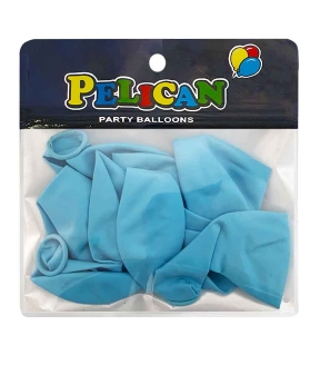 Купить Латексні кульки 10"(25cm) пастель #023 блакитний світлий, Pelican 10шт