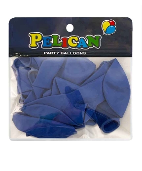 Купить Латексні кульки 10"(25cm) пастель #025 синій, Pelican 10шт