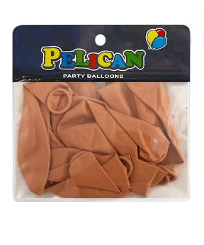 Купить Латексні кульки 10"(25cm) вінтажний #054 помаранчево- коричневий, Pelican 10шт