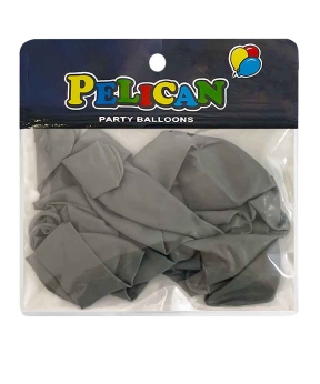 Купить Латексні кульки 10"(25cm) вінтажний #061 сірий темний, Pelican 10шт