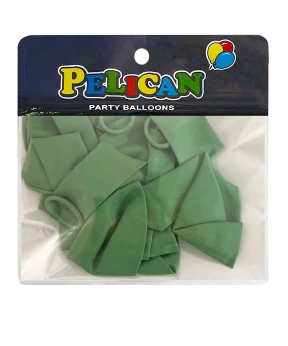 Купить Латексні кульки 10"(25cm) вінтажний #068 резедові- зелений, Pelican 10шт