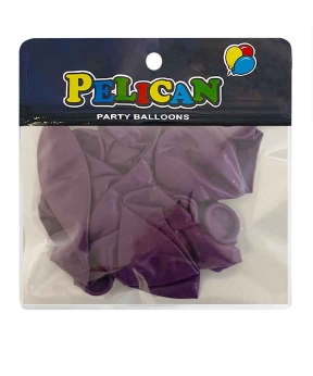 Купить Латексні кульки 10"(25cm) вінтажний #069 синьо- бузковий, Pelican 10шт