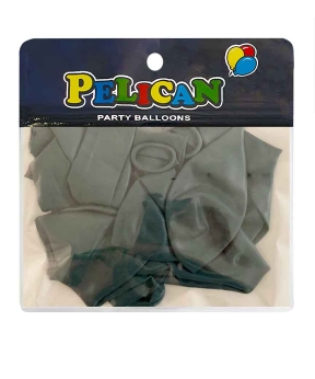 Купить Латексні кульки 10"(25cm) вінтажний #081 зелено- синій, Pelican 10шт