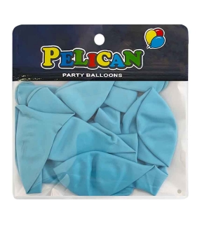 Купить Латексні кульки 10"(25cm) макарун #205 блакитний, Pelican 10шт