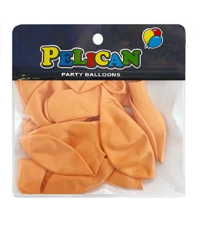 Купить Латексні кульки 10"(25cm) макарун #210 помаранчевий, Pelican 10шт