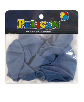 Купить Латексні кульки 10"(25cm) макарун #214 сірий темний, Pelican 10шт