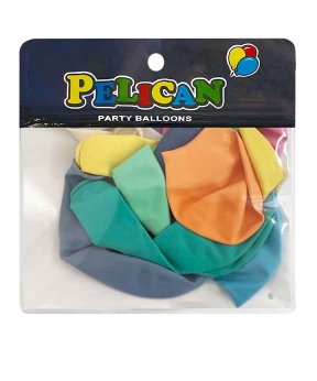 Купить Латексні кульки 10"(25cm) макарун #299 асорті кольорів, Pelican 10шт