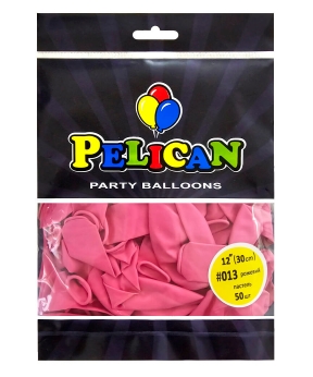 Купить Латексні кульки 12"(30cm) пастель #013 рожевий, Pelican 50шт