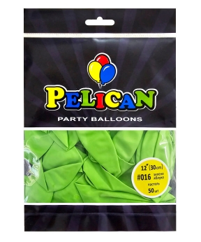 Купить Латексні кульки 12"(30cm) пастель #016 зелене яблуко, Pelican 50шт