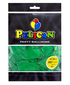 Купить Латексні кульки 12"(30cm) пастель #017 зелений, Pelican 50шт