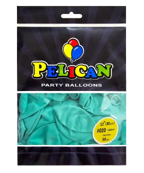 Купить Латексні кульки 12"(30cm) пастель #020 тіффані, Pelican 50шт