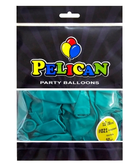 Купить Латексні кульки 12"(30cm) пастель #021 лазуровий, Pelican 50шт