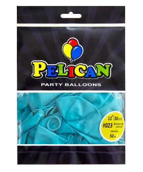 Купить Латексні кульки 12"(30cm) пастель #023 блакитний світлий, Pelican 50шт