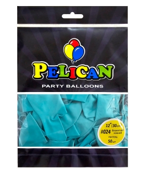 Купить Латексні кульки 12"(30cm) пастель #024 блакитний ніжний, Pelican 50шт