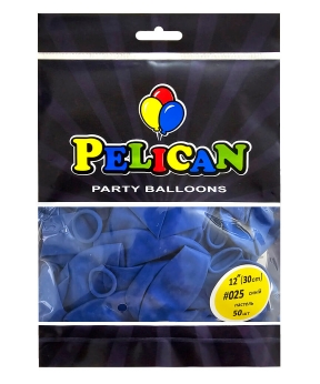 Купить Латексні кульки 12"(30cm) пастель #025 синій, Pelican 50шт