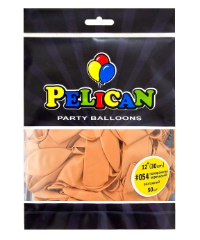 Купить Латексні кульки 12"(30cm) вінтажний #054 помаранчево- коричневий, Pelican 50шт