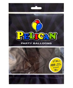 Купить Латексні кульки 12"(30cm) вінтажний #059 винно- червоний, Pelican 50шт
