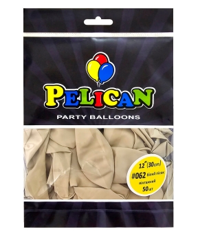 Купить Латексні кульки 12"(30cm) вінтажний #062 білий пісок, Pelican 50шт