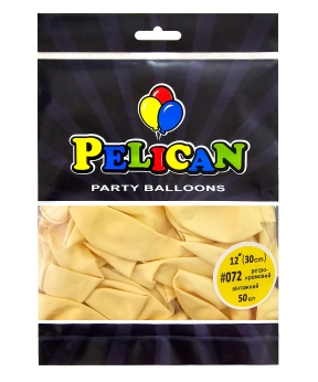 Купить Латексні кульки 12"(30cm) вінтажний #072 ретро- кремовий, Pelican 50шт