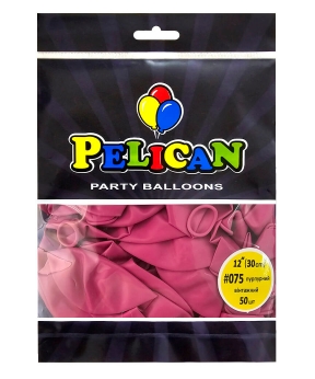 Купить Латексні кульки 12"(30cm) вінтажний #075 пурпурний, Pelican 50шт