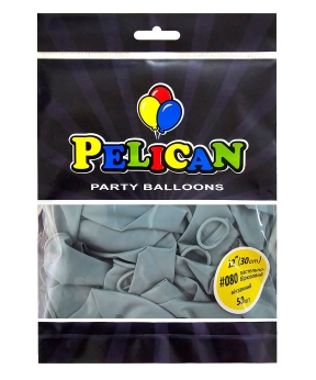 Купить Латексні кульки 12"(30cm) вінтажний #080 пастельно- бірюзовий, Pelican 50шт