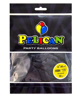 Купить Латексні кульки 12"(30cm) вінтажний #084 сапфіро- синій, Pelican 50шт