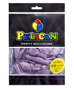 Купить Латексні кульки 12"(30cm) перламутр #139 лавандовий, Pelican 50шт