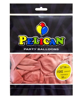 Купить Латексні кульки 12"(30cm) перламутр #141 рожевий, Pelican 50шт