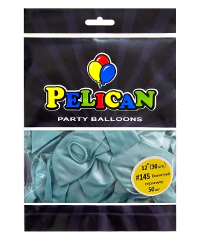 Купить Латексні кульки 12"(30cm) перламутр #145 блакитний, Pelican 50шт