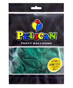 Купить Латексні кульки 12"(30cm) перламутр #148 зелений, Pelican 50шт